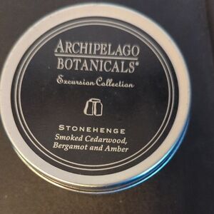 Archipelago Stonehenge Candle - Black and Silver